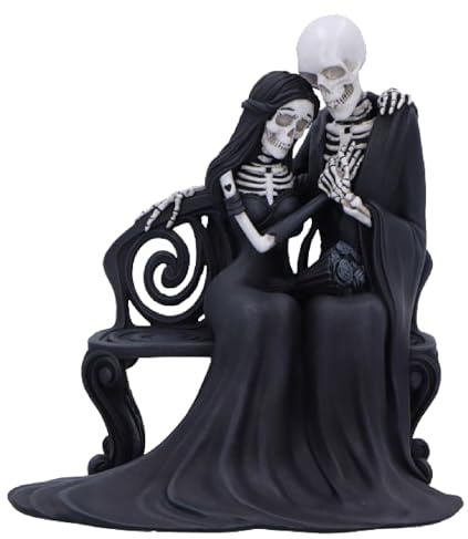 Nemesis Now Eternal Bond Skeleton Couple Figurine, 19cm | Gothic Romance Statue, Hand-Painted Resin, for Halloween Weddings and Gifts