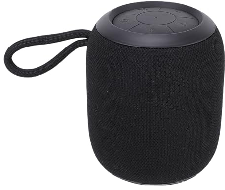 MENDUNER Tragbarer Bluetooth Lautsprecher, Lebendige RGB Synchronisation mit Dem Beat, Leistungsstarker Kristallklarer Sound, 360 Grad Stereopaarung, BT 5,3 Verbindung (Black)