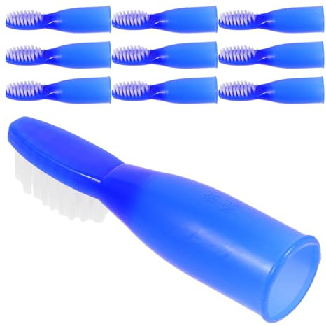 TEHAUX 10 Stück Kleiner Handzahnbürsten mit Weichen Borsten Kurzem Ergonomischem Griff Hygienisch für Gefängnisse und Reisen