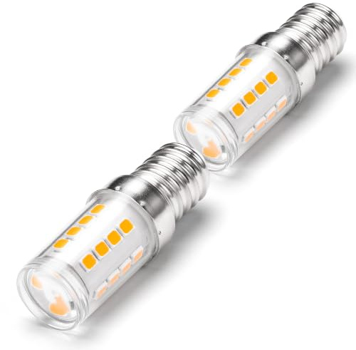 E14 LED Bulb 25W Equivalent, Warm White 2700K SES Candle Light Bulb, 2PCS | 2.5W 300lm Small Edison Screw Light Bulb for Chandeliers, Crystal lights, Ceiling fans, Non-Dimmable, Energy Efficient