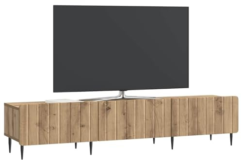 vidaXL TV-Schränk Artisan-Eiche 147 x 34,5 x 32 cm Holzwerkstoff, Wohnzimmer Sideboard, rechteckig, viel Stauraum, moderner TV-Schrank, praktischer Unterhaltungsbereich, MDF