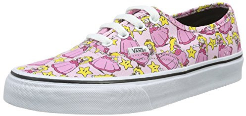 Vans Authentic, Sneakers Basses Mixte Adulte, Rose (Nintendo/Princess Peach), 38.5 EU