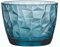 Bormioli Rocco 302259 Diamond Ocean Blue Whiskyglas, 390 ml, Glas, blau, 6 Stück