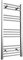 1200 x 500mm Chrome Heated Towel Rail Straight Designer Bathroom Radiator