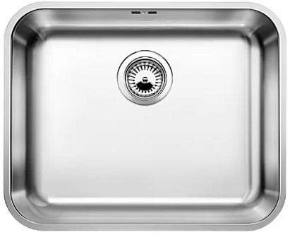 Single Bowl Undermount Chrome Stainless Steel Kitchen Sink - Blanco Supra 500-U