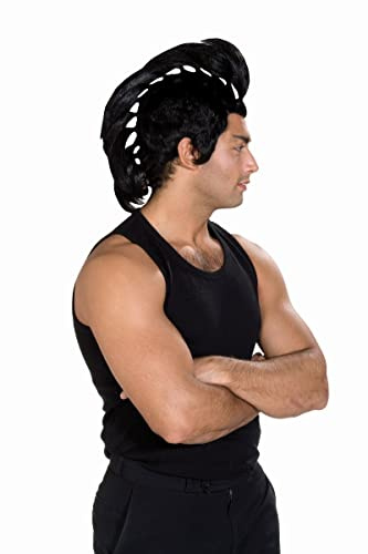 Rubie's 54124-STD Crazy Perücke, Schwarz