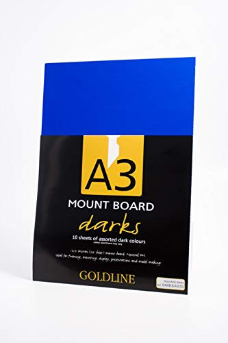 Clairefontaine GMB3/ASTDZ Packung mit 10 laminierten Kartons (1,25mm, DIN A3) 1 Pack dunkelfarbig sortiert