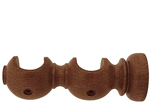 RIEL CHYC 5430770 Soporte Madera Liso Abierto Doble 28x120 mm. Nogal, 0, Multicolor, X-Large