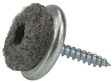 16 Stück Filzgleiter Möbelgleiter Stuhlbeingleiter Bodenschutz für Parkett, Laminat, Beton Ciré etc. mit Befestigungsschraube 20 mm