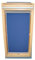 Hochwertiges Abdunkelungsrollo Rollo Thermo blau für Velux DKL Y/RHL Y-EP VL Y,VU Y,VKU Y47 ALU // Verdunkelungsrollo/Verdunkelungs-Rollo/Fensterrollo