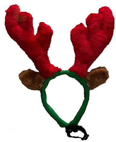 Ciffre Weihnachtsgeweih Elch Geweih Haarreif Weihnachtsmütze Nikolausmütze für den Hund X56