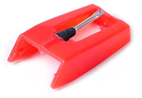 Puntina per grammofono con ago, colore: rosso