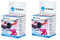 K-Active Kinesiologie Tape Sport ROT mit verstärkter mechanischen Unterstützung 50 mm x 5 m, 2 Rollen