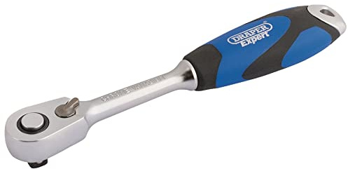 Draper 60 Tooth Micro Head Reversible Soft Grip Ratchet, 1/4 Sq. Dr. 26514