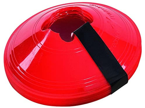 Precision Sleeved Set of 10 Saucer Cones - Red