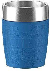 emsa Isolierbecher TRAVEL CUP, 0, 20 L., Manschette blau