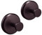 HOME SO Suction Cup Hooks O Shape (2 or 4 Pack) (Dark Bronze, 2, Count)