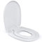 Siège de WC Aqua Bagno Junior Universal Premium Premium avec mécanisme de fermeture en polypropylène, couvercle de toilette en forme de O avec siège pour enfant, couvercle de WC familial
