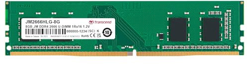 Transcend JM2666HLB-8G Arbeitsspeicher 8 GB DDR4 2666 MHz Arbeitsspeicher Modul (8 GB, DDR4, 2666 MHz)