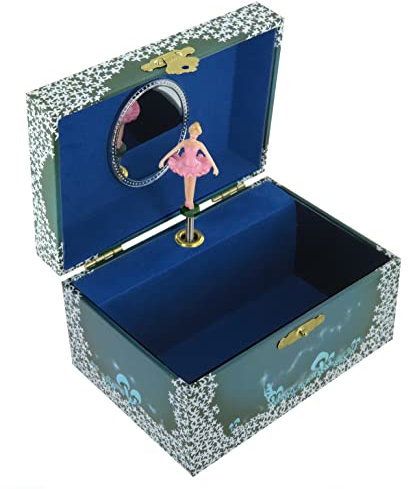 Lutèce Créations Schmuckkästchen/Schmuckschatulle/Schmuckdose aus Holz mit Spieluhr und tanzender Ballerina (Ref: 22004) - Once upon a december (Anastasia)