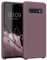 kwmobile Hülle kompatibel mit Samsung Galaxy S10 Hülle - Silikon Handy Case - Handyhülle weiche Oberfläche - kabelloses Laden - Grape