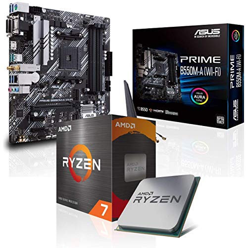 Memory PC Aufrüst-Kit Bundle AMD Ryzen 7 5800X 8X 3.8 GHz, 8 GB DDR4, B550M PRO-VDH Wi-Fi, komplett fertig montiert inkl. Bios Update und getestet