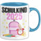 Einschulung Mädchen Geschenk Schultüte Füllung Tasse Schulstart 1. Schultag Schuleinführung Schulanfang Geschenkidee 2025 Schulkind (Blau)