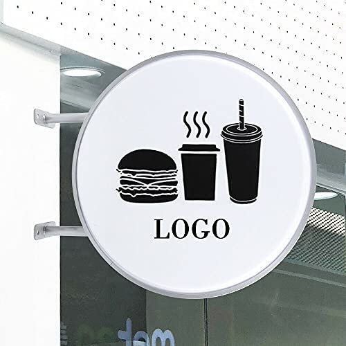 Neonlicht Lichtwerbung Leuchtreklame LED Doppelseitiges Leeres Leuchtschild Open Rund 60 cm Rundes Außenwerbung Werbung Leuchtreklame Leuchtkasten für Bar Schaufensterwerbung Business Büro Laden
