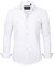 J.VER Chemise Homme Chemisette Homme Manches Longues Chemise Regular Fit Business Classe Casual Chemises Boutonnées Repassage Facile Blanc 3XL