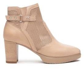 Nero Giardini E512670D Tronchetti Donna in Pelle - Champagne 35 EU