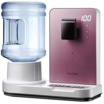 Tabletop Water Hot Water Dispensers,with Fast Boiling,Adjustable Thermostat, Ideal for Home Kitchen and Office of Making Coffee Tea (Color : Pink) (Black) (Pink)