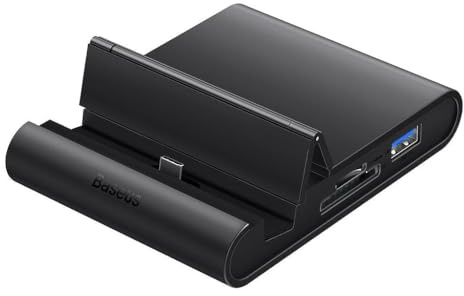 Baseus HUB Mate Docking Type-C Mobile Phone smart Docking Station Pro (3x USB, HDMI, Type-C, PD, SD/TF reader) Black (WK