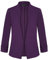 MINTLIMIT Giacca da donna slim fit, con un bottone, giacca casual a maniche lunghe con tasche, Vt-viola, XXL