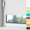 OUBO Plissee ohne Bohren Klemmfix Aluminium-Schienen,Weiß 75x120cm(BXH), Jalousie Easyfix Faltrollo mit Klemmträger Sonnenschutz und Sichtschutz lichtdurchlässig Rollo für Fenster & Tür