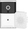 Sonnette vidéo sans fil Smart Sonnette vidéo à distance sans fil Sonnette vidéo intelligente Interphone domestique nocturne HD Connexion WiFi Les Gadgets Intelligents Pour La Maison (Black, One Size)