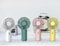 Standing Portable Rechargeable Handheld USB Mini Fan Battery Operated With LED Lights (Black)