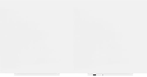 ROCADA Whiteboard weiß 200x100 SKIN PRO magnethaftend mit Ablage für Büro | große Schreibfläche, flexible Hoch- oder Quermontage, magnetische Notizfixierung, Ablageschale griffbereit, flaches Design