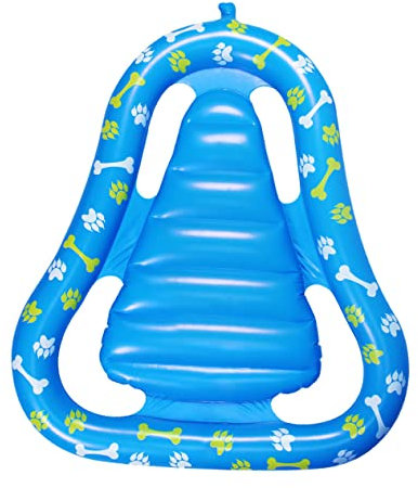 WOONEKY Large Inflatable Pool Toy Dog Paddling Pool Pet Floating Bed Collapsible Pvc Mat for Swimming