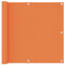 vidaXL Balkon Sichtschutz Bespannung Terrasse Windschutz Sonnenschutz Balkonbespannung Balkonverkleidung Orange 90x600cm Oxford-Gewebe