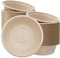 100Pcs Strong Disposable Paper Bowls,16oz 480ml Disposable Sugarcane Bagasse Bowls Brown Super Rigid Biodegradable and Compostable Bowls,Plastic Bowls for Party,Soup,Dessert Bowl,Sturdy Paper Bowls
