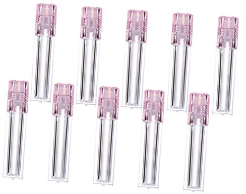 minkissy Roll-on Lip Oil Vials Set 10 Pcs Refillable Lip Bottles for Moisture and Smoothness