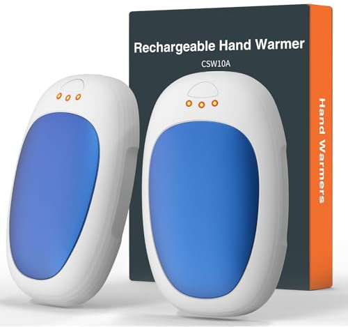 Handwärmer elektrisch, gabless Handwärmer wiederaufladbar 2er set, Taschenwärmer wiederverwendbar, Handwärmers Taschenwärmer tragbar, 3 Heizmodi Handwärmers Kinder, Geschenk für Männer, Frauen, Kinder