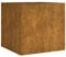vidaXL Fioriera 40x41x40 cm in Acciaio Corten