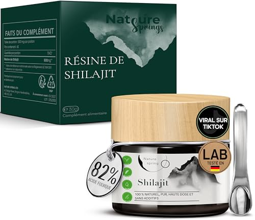 Mumijo Shilajit Resina en Vidrio | Premium +2 Meses | Fuente Himalaya de Alta Potencia con Ácido Fúlvico | Ácido Húmico y Oligoelementos | Para Apoyar el Sistema Inmunológico y la Energía