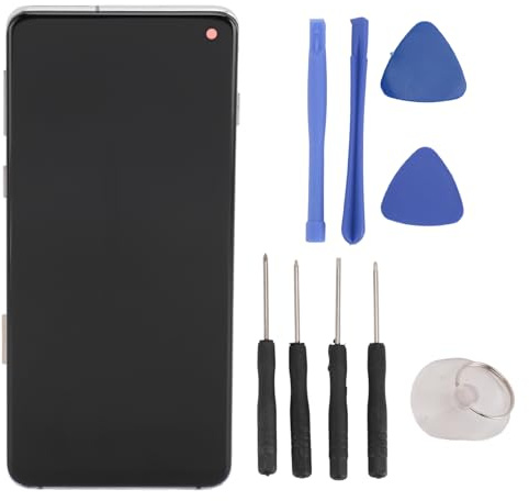 ASHATA Sostituzione dello Schermo per Galaxy S10, Digitalizzatore Display LCD Touch con Strumenti di Riparazione per Smartphone Galaxy S10 Digitalizzatore LCD Schermo Touch con Cornice