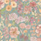 Wildflowers Blue Wallpaper - Naturistic Floral Petals Classic Colourful Vibrant Flowers - Stylish Feature Wall