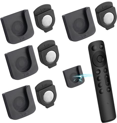 Moosono Magnethalterung Fernbedienungshalter, 4 Stück Fernbedienung Halterung Wand, Fernbedienungshalter Wand, Starker Magnethalterung ohne Bohrlöcher, für Zuhause, Schule, und Büro
