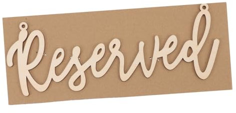 Cabilock 2stücke Holzhänger Für Reservierte Stühle Hochzeits Und Partyschilder Dekorative Platzreservierung Für Restaurants Kirchen Und Veranstaltungen