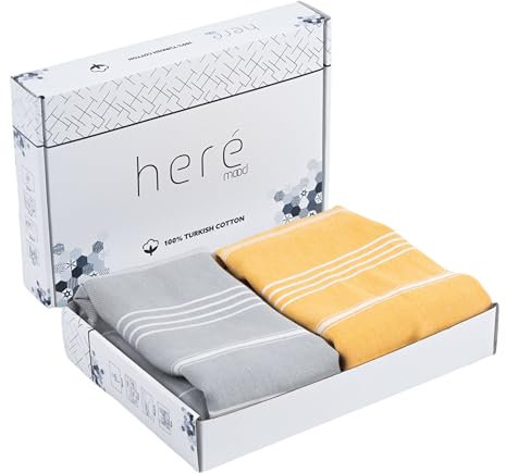 Heré Mood Toalla de playa Hamam, toalla de sauna, pack de 1 y 2 unidades, 100% algodón, toalla de baño y ducha de alta calidad, manta de picnic, extra ligera