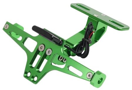 LYBH Kennzeichenhalter Für Motorräder, Rücklicht, Nummernschildbeleuchtung, Bremslichthalterung Für Hinten, Für Super Grom 125 MSX 125 Kennzeichenhalterung(GRÜN)